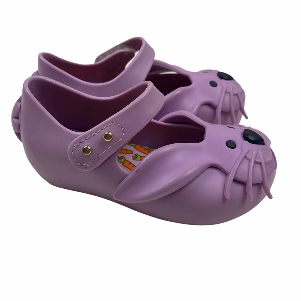 Mini Melissa Ultragirl Purple Rabbit Bunny Shoes 6